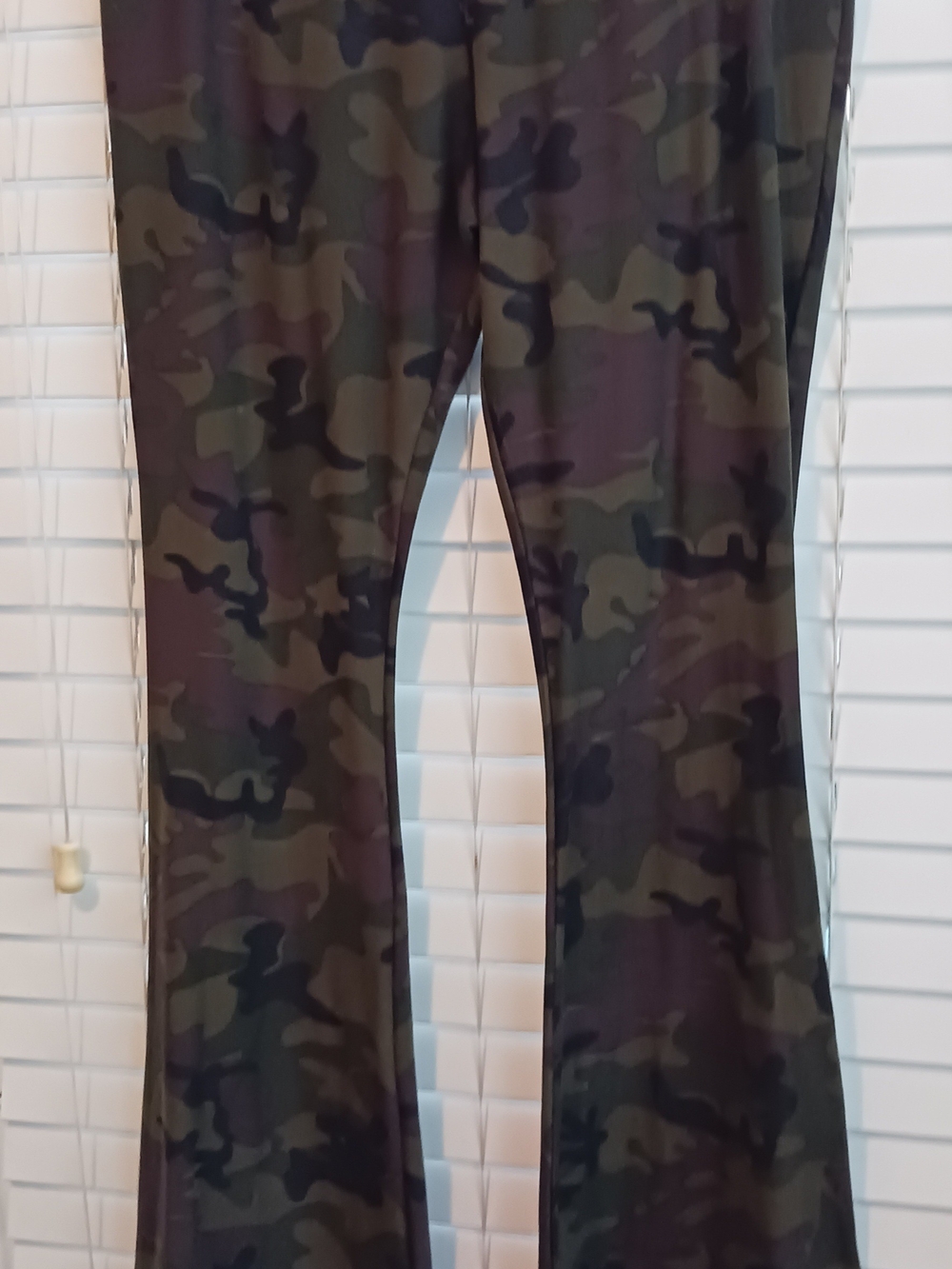 No Boundaries Kids Camo Flare Leggings - Green, Black